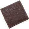 Кожаный женский кошелек коричневого цвета с тиснением Tony Bellucci (12434) - 4