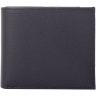 Чоловіче горизонтальне шкіряне портмоне чорного кольору без фіксації Smith&Canova Asquith 69722 - 1