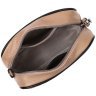 Кожаная женская стеганая сумка-кроссбоди маленького размера в бежевом цвете Vintage 2422386 - 4
