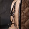 Кожаная женская стеганая сумка-кроссбоди маленького размера в бежевом цвете Vintage 2422386 - 8