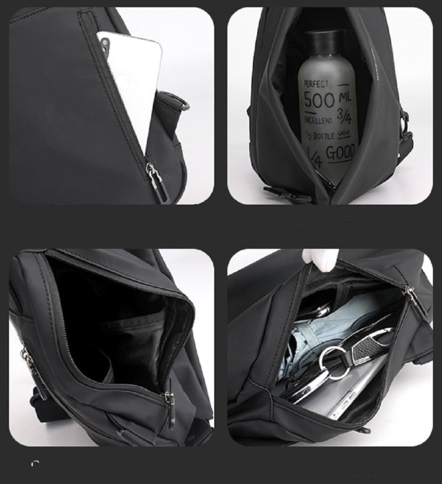 Повседневная мужская сумка из качественного текстиля Confident 90723 modnotak фото №20