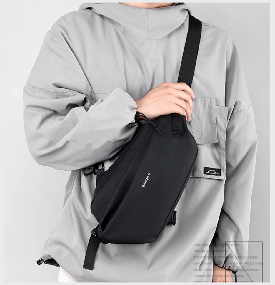 Повседневная мужская сумка из качественного текстиля Confident 90723 modnotak фото №25