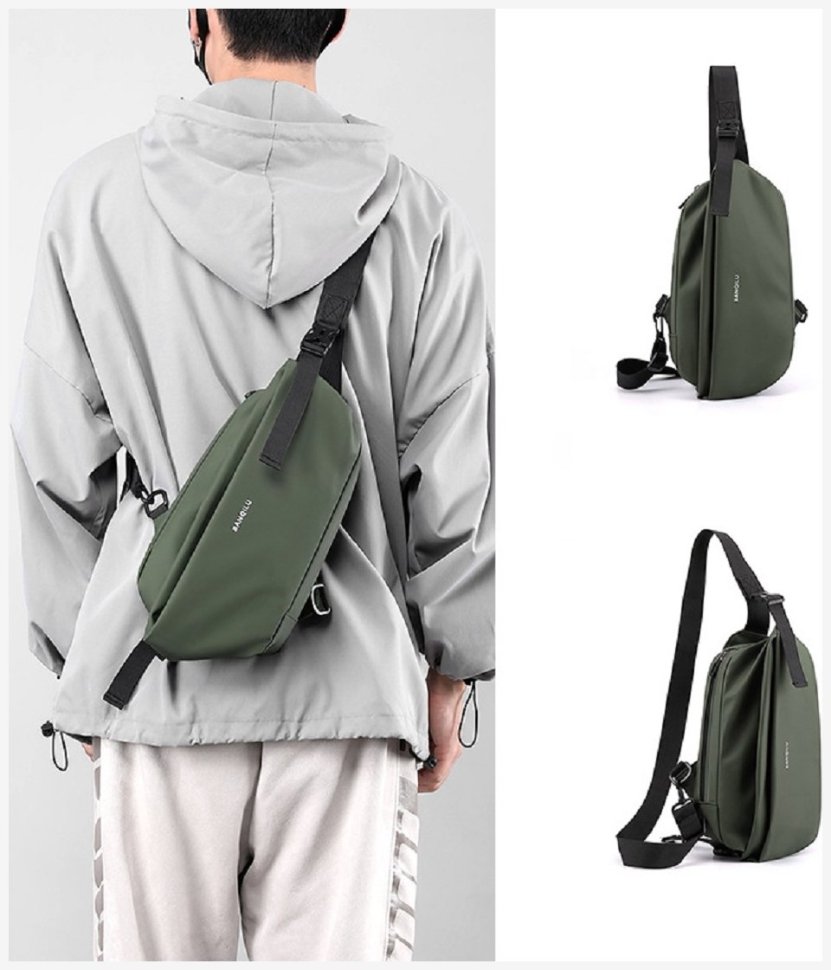 Повседневная мужская сумка из качественного текстиля Confident 90723 modnotak фото №28