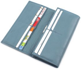 Кожаный женский кошелек бирюзового цвета ST Leather (16810)