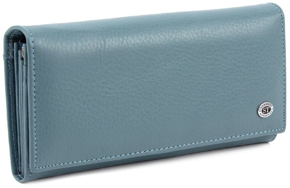 Шкіряний жіночий гаманець бірюзового кольору ST Leather (16810)