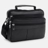 Мужская горизонтальная сумка-барсетка среднего размера из натуральной кожи Borsa Leather 71523 - 2