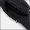 Мужская текстильная сумка-бананка на пояс черного цвета Monsen 71623 - 5