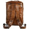 Шкіряна чоловіча сумка - рюкзак рудого кольору VINTAGE STYLE (14353) - 8