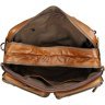 Шкіряна чоловіча сумка - рюкзак рудого кольору VINTAGE STYLE (14353) - 10