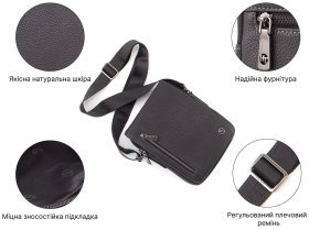 Мужская наплечная сумка из натуральной кожи высокого качества H.T Leather (21582)