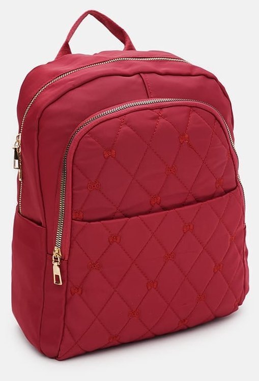 Червоний жіночий тканинний рюкзак великого розміру Monsen 71823
