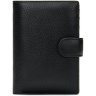 Чорне чоловіче портмоне середнього розміру з натуральної шкіри Vintage (2414927) - 1