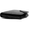 Черное мужское портмоне среднего размера из натуральной кожи Vintage (2414927) - 5