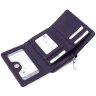 Кожаный кошелек синего цвета с вместительными отделениями KARYA (1157-44) - 6