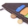 Мужской вертикальный бумажник из натуральной кожи коричневого цвета KARYA (2421421) - 6