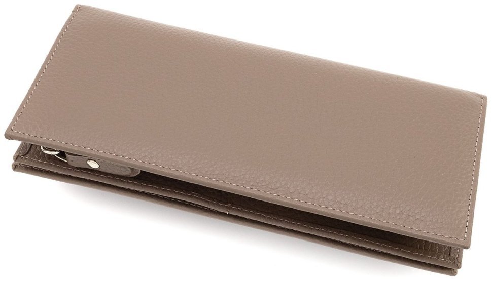 Кожаный женский кошелек цвета тауп KARYA 102723 фото №4 Кожаный женский кошелек цвета тауп KARYA 102723 modnotak фото №4