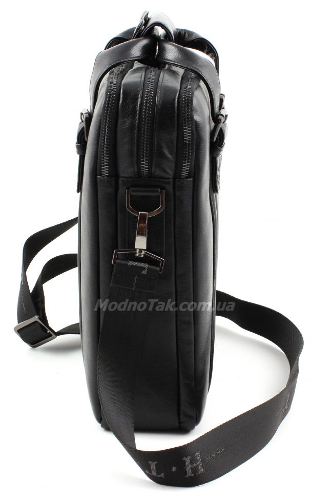 Элитная деловая мужская сумка из натуральной кожи под А4 – H.T. Leather (10206)