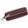 Довга жіноча шкіряна ключниця бордового кольору ST Leather (40012) - 1