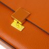 Елегантна маленька сумка жіноча з натуральної шкіри рудого кольору Vintage (2422073) - 4