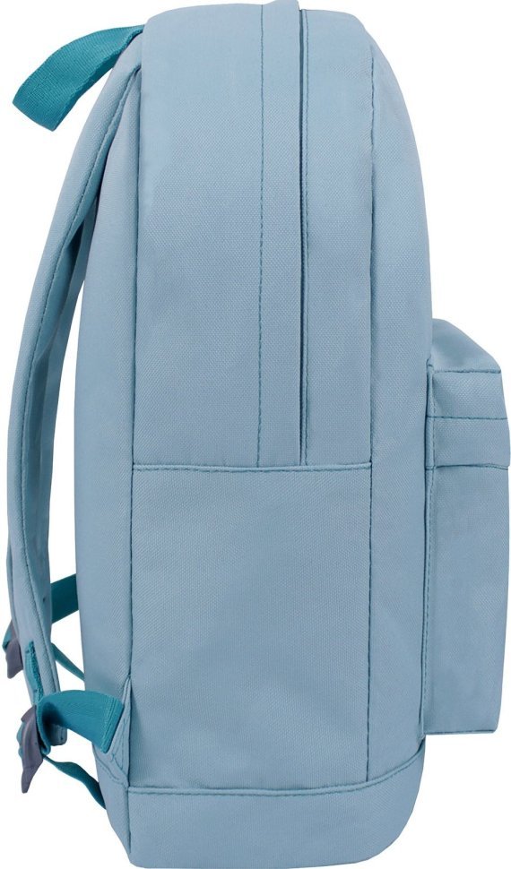 Бирюзовый рюкзак из текстиля на молниевой застежке Bagland (53723)