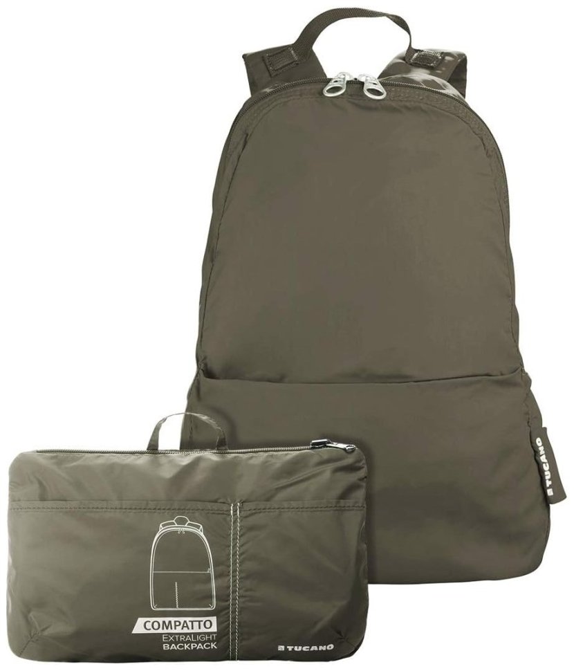 Рюкзак розкладний Tucano Compatto Eco XL, темно зелений modnotak фото №2
