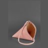 Кожаная женская сумка-косметичка розового цвета BlankNote Пирамида (12717) - 5
