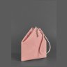 Кожаная женская сумка-косметичка розового цвета BlankNote Пирамида (12717) - 6