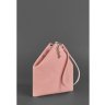 Кожаная женская сумка-косметичка розового цвета BlankNote Пирамида (12717) - 6