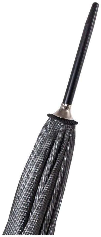 Женский зонт-трость Fulton L903 Kew-2 Silver Iridescent (полуавтомат, однотонный серебристый) 93923 modnotak фото №11