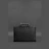 Класическая кожаная сумка черного цвета для ноутбука и документов BlankNote (12788) - 5