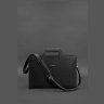 Класическая кожаная сумка черного цвета для ноутбука и документов BlankNote (12788) - 6