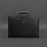 Класическая кожаная сумка черного цвета для ноутбука и документов BlankNote (12788) - 4