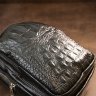 Мужская сумка через плечо из кожзаменителя с тиснением под кожу рептилии Vintage (20506)  - 7