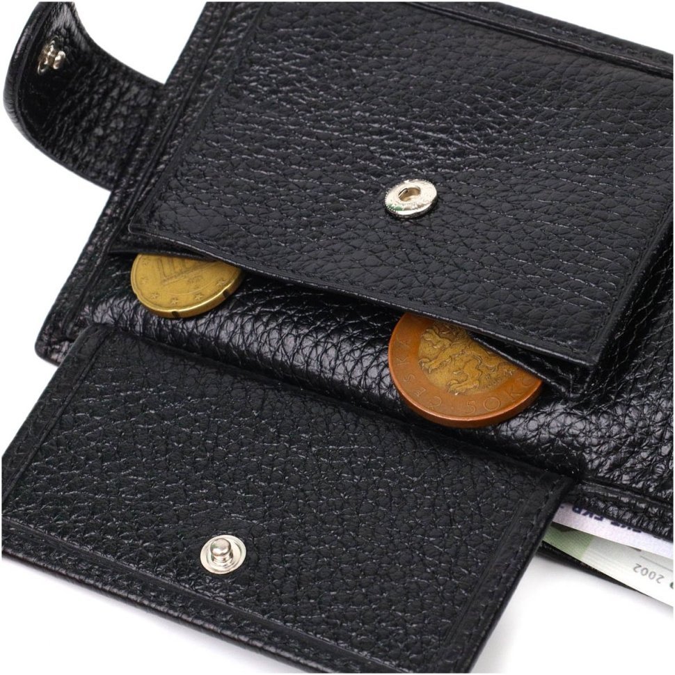 Чоловічий горизонтальний гаманець невеликого розміру з натуральної шкіри BOND (2422006)