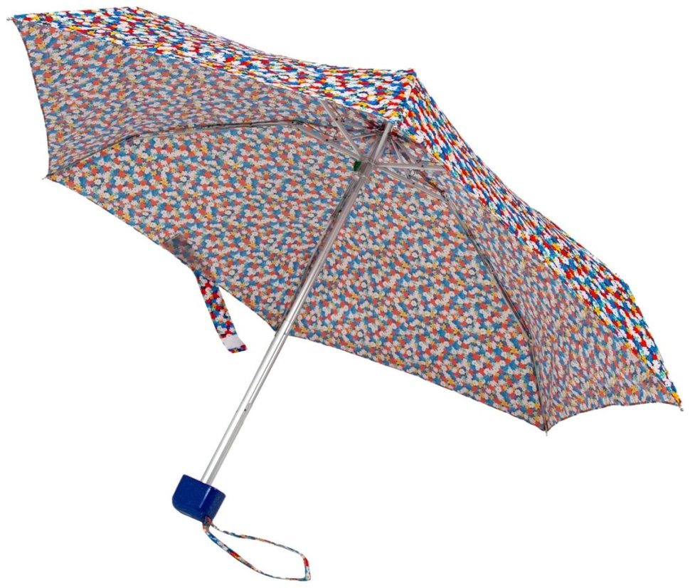 Зонт женский Fulton L501-040867 Tiny-2 Ditsy Pop (Форма купола круглая, разноцветный с принтом цветочков) 94223 modnotak фото №3