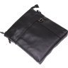 Чоловіча сумка зі шкіри флотар в чорному кольорі Vintage (20024) - 4