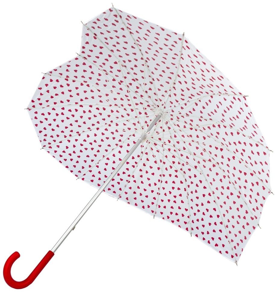 Женский зонт-трость Fulton L909-041031 Heart Walker-1 Mini Hearts (Белый с принтом сердечек, меняющий цвет) 94323 фото №6 Женский зонт-трость Fulton L909-041031 Heart Walker-1 Mini Hearts (Белый с принтом сердечек, меняющий цвет) 94323 modnotak фото №6