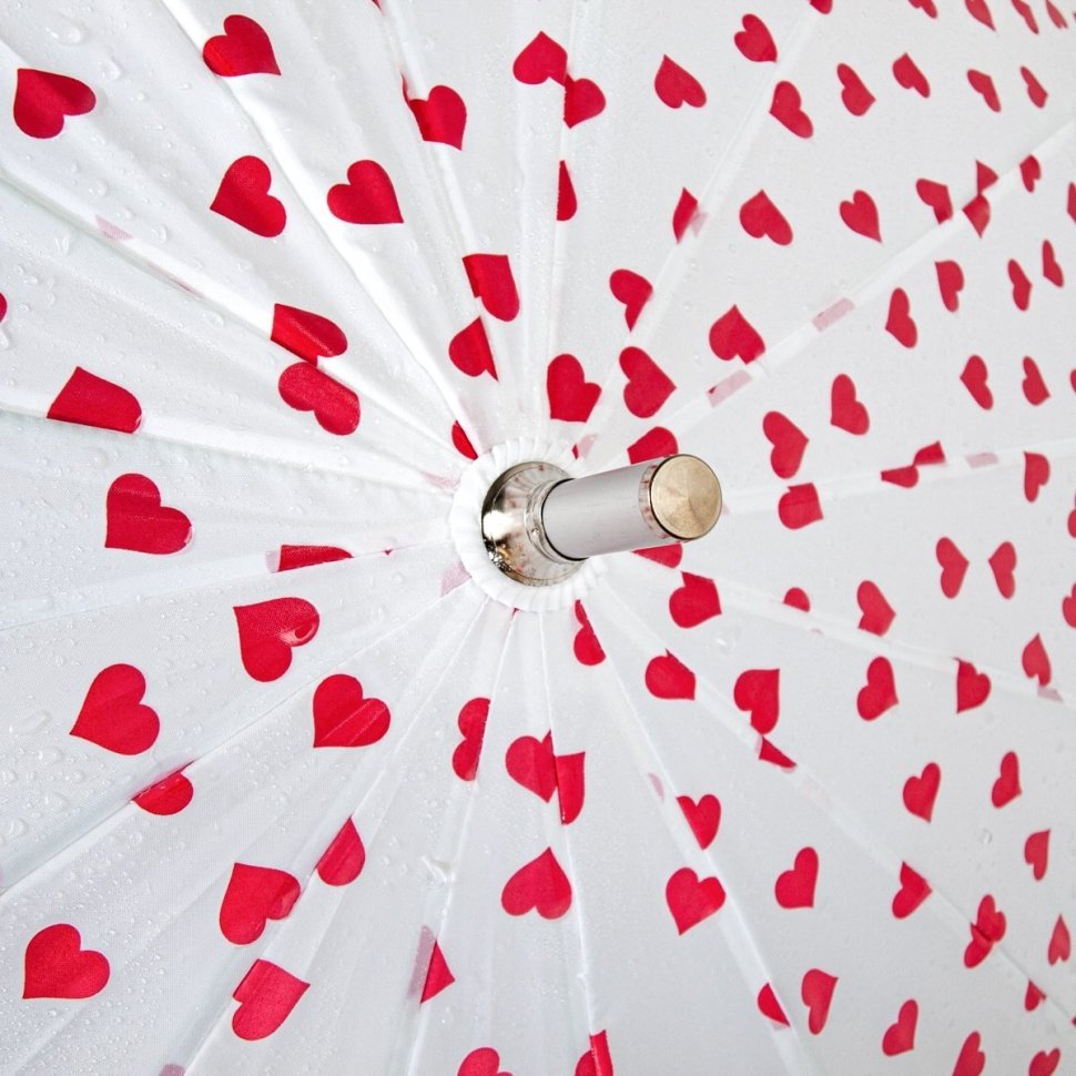 Женский зонт-трость Fulton L909-041031 Heart Walker-1 Mini Hearts (Белый с принтом сердечек, меняющий цвет) 94323 фото №11 Женский зонт-трость Fulton L909-041031 Heart Walker-1 Mini Hearts (Белый с принтом сердечек, меняющий цвет) 94323 modnotak фото №11
