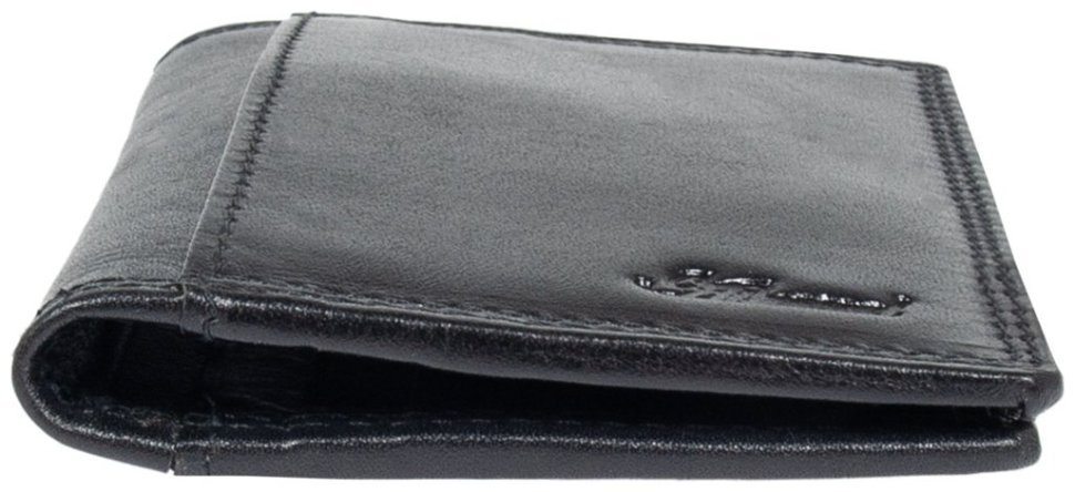 Кожаный мужской картхолдер черного цвета Ashwood 94423 modnotak фото №5