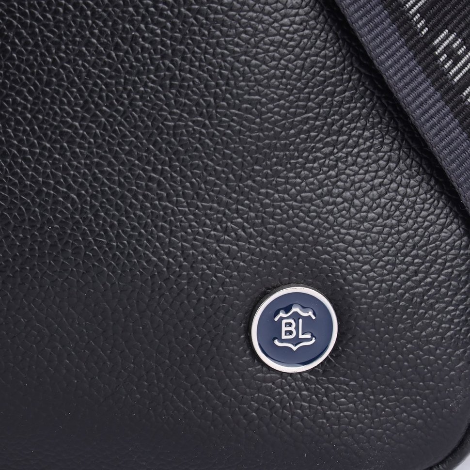 Большая мужская сумка из кожи флотар для ноутбука Brampton London Commandeer 94523  (черного цвета, до 15") modnotak фото №14