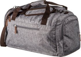Серая дорожная сумка среднего размера из текстиля Vintage (20137)