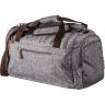 Сіра дорожня сумка середнього розміру з текстилю Vintage (20137) - 2