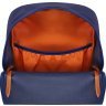 Темно-синій рюкзак з текстилю на одну блискавку Bagland (55423) - 4