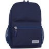 Темно-синій рюкзак з текстилю на одну блискавку Bagland (55423) - 5