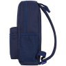 Темно-синій рюкзак з текстилю на одну блискавку Bagland (55423) - 6