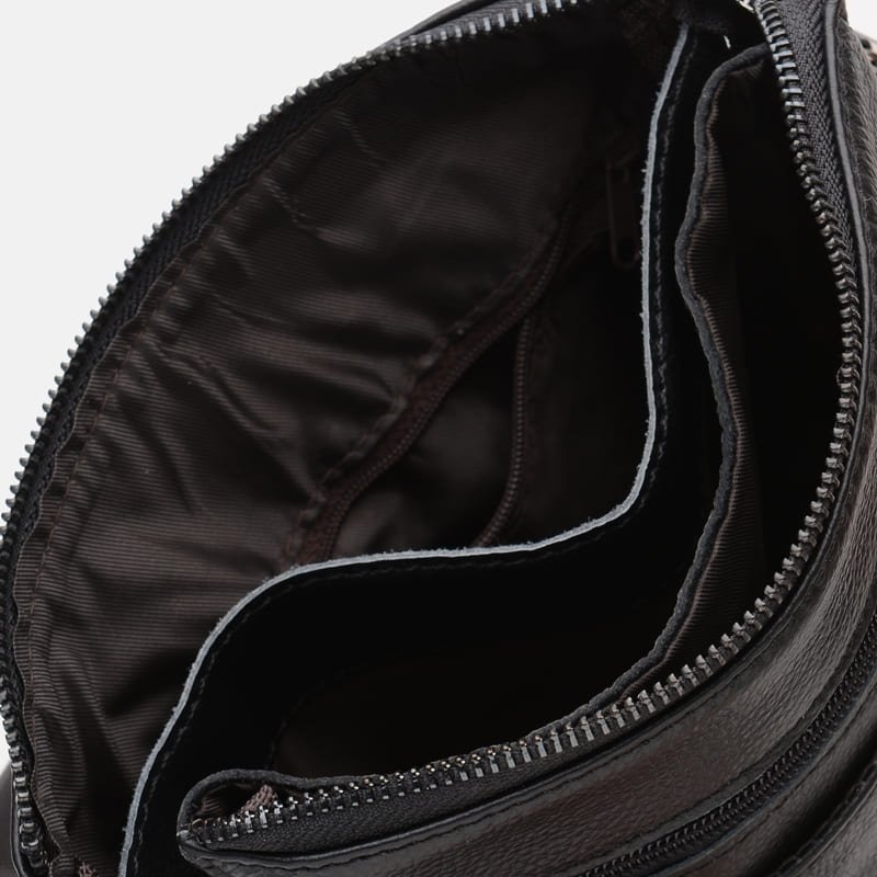 Чоловіча шкіряна сумка на плече з фіксацією на клапан Borsa Leather (21315)