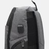 Серый текстильный мужской рюкзак с отсеком под ноутбук Monsen (56223) - 5