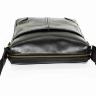 Классическая наплечная сумка планшет из гладкой кожи черного цвета VATTO (11864) - 15