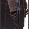 Мужская сумка-слинг в коричневом цвете из натуральной кожи с выраженной фактурой Keizer (19344) - 5