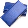 Жіночий лаковий гаманець синього кольору ST Leather (16282) - 6